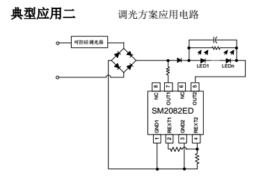 SM2082ED的調光應用電路