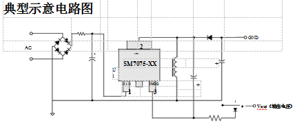 替換亞成微ic驅動電源管理芯片SM7075P升級版電路方案(圖2) SM7075典型示意電路圖