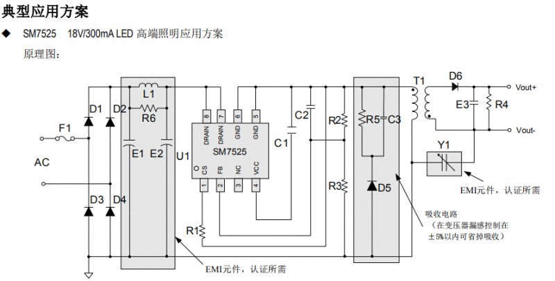 SM7525典型應用方案