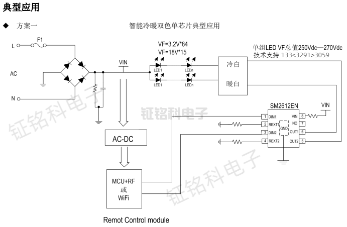 SM2612EN智能冷暖雙色單芯片典型應用.png